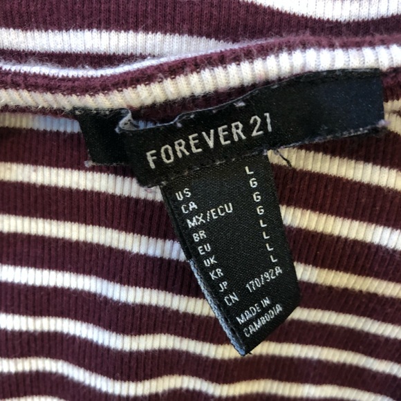 F21 | Striped Midi Dress - Picture 7 of 8